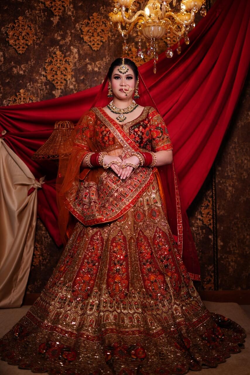 Royal Red Bride — Signature bridal · Kundan jewellery styling