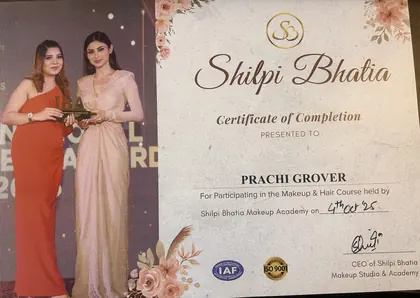 Certificate of Completion — Shilpi Bhatia Makeup Academy