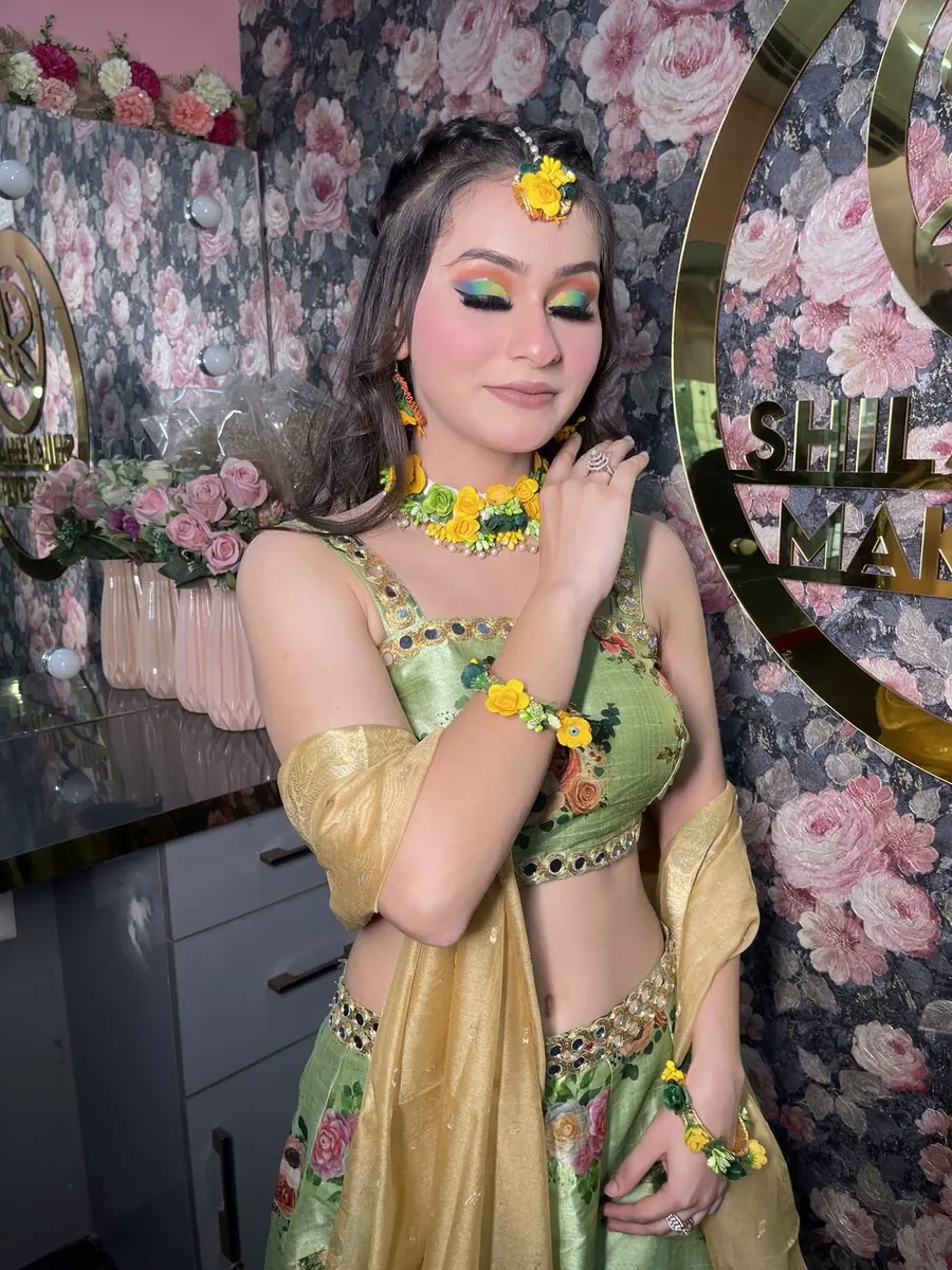 Colours of Mehendi — Rainbow cut-crease · Editorial liner